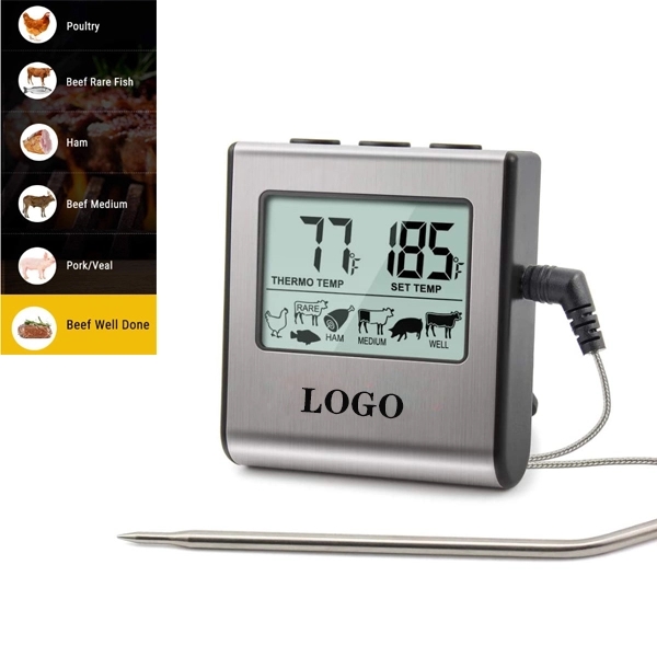 LCD Digital Thermometer For Kitchen BBQ Grill