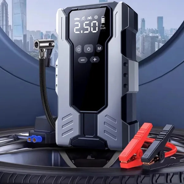 Portable Car Jump Starter with Air Pump Compressor 150PSI 5