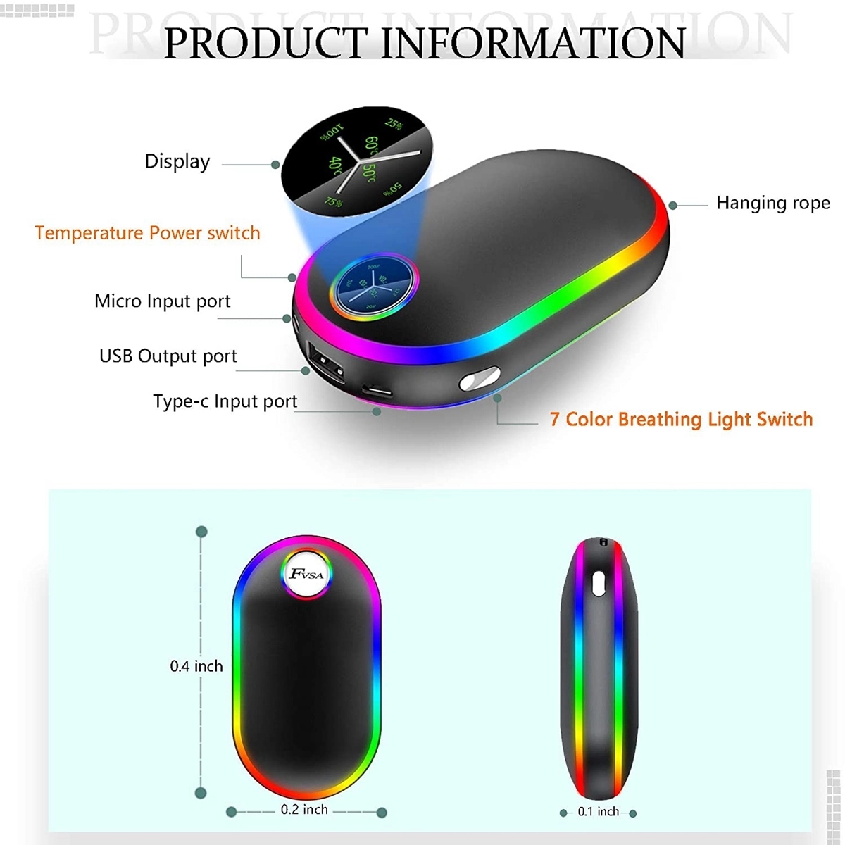 Rechargeable Hand Warmer 7