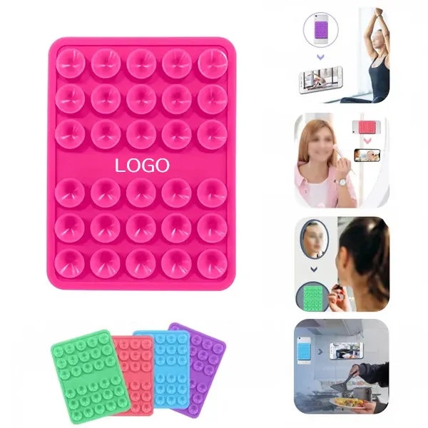 Silicone Suction Cup Phone Holder with Double-Sided 1