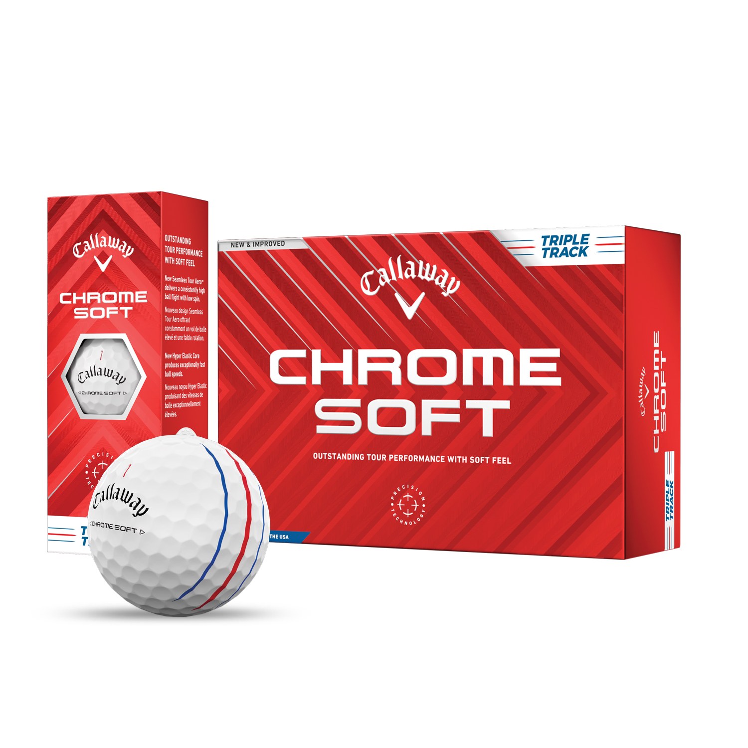 Callaway Chrome Soft Triple Track Golf Balls Half Dozens