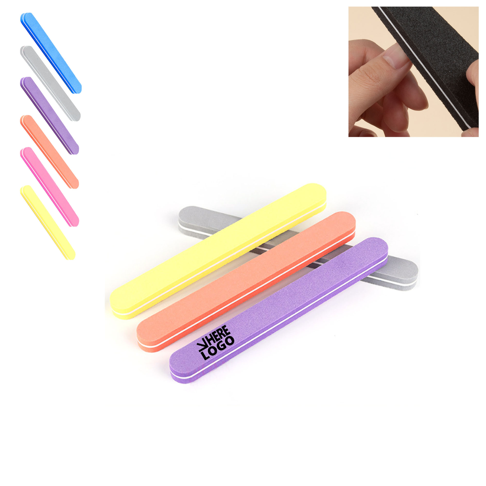 MOQ 100pcs Sponge Nail File Nail Tool 2