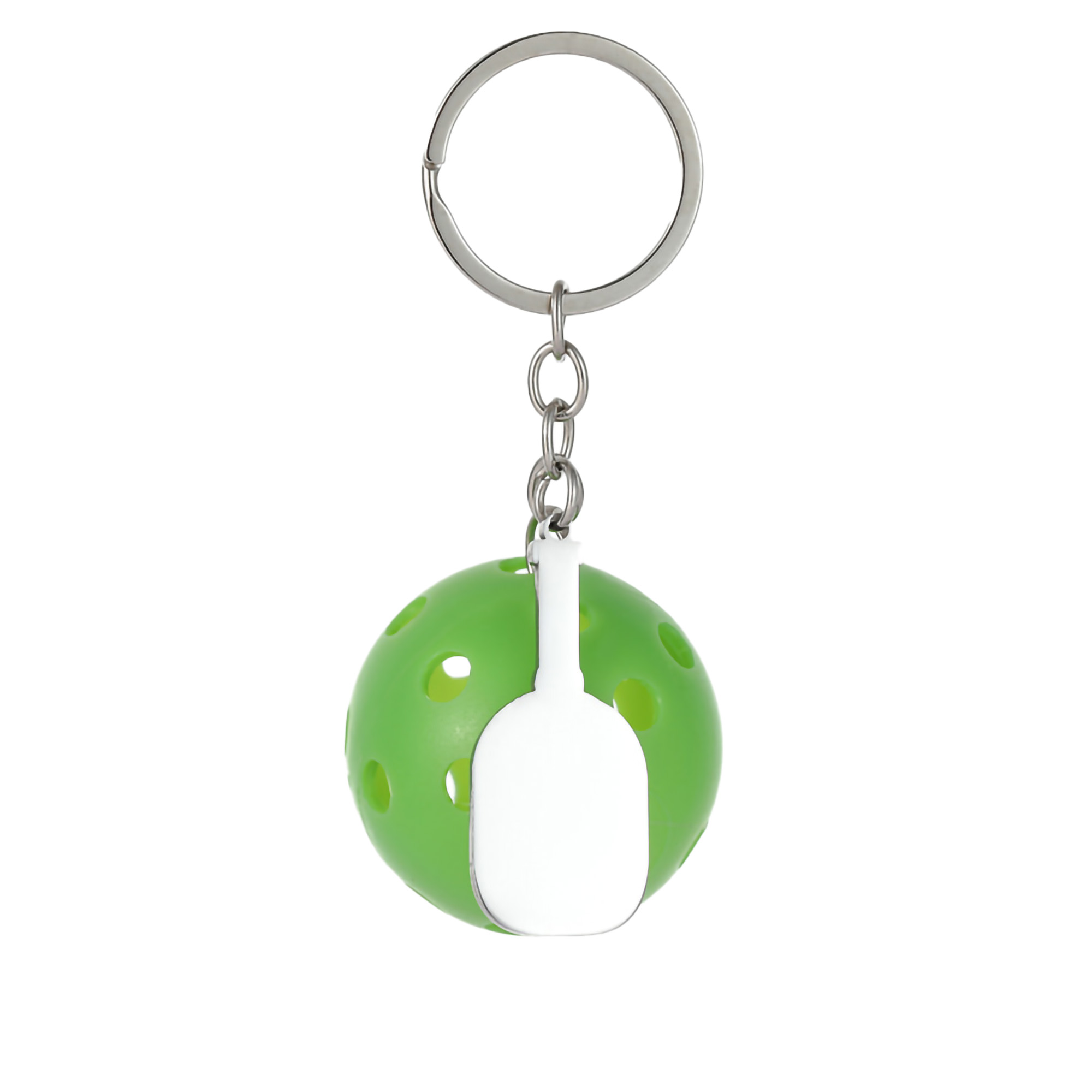 Pickleball Shape Bag Clip Keychain MOQ50 5
