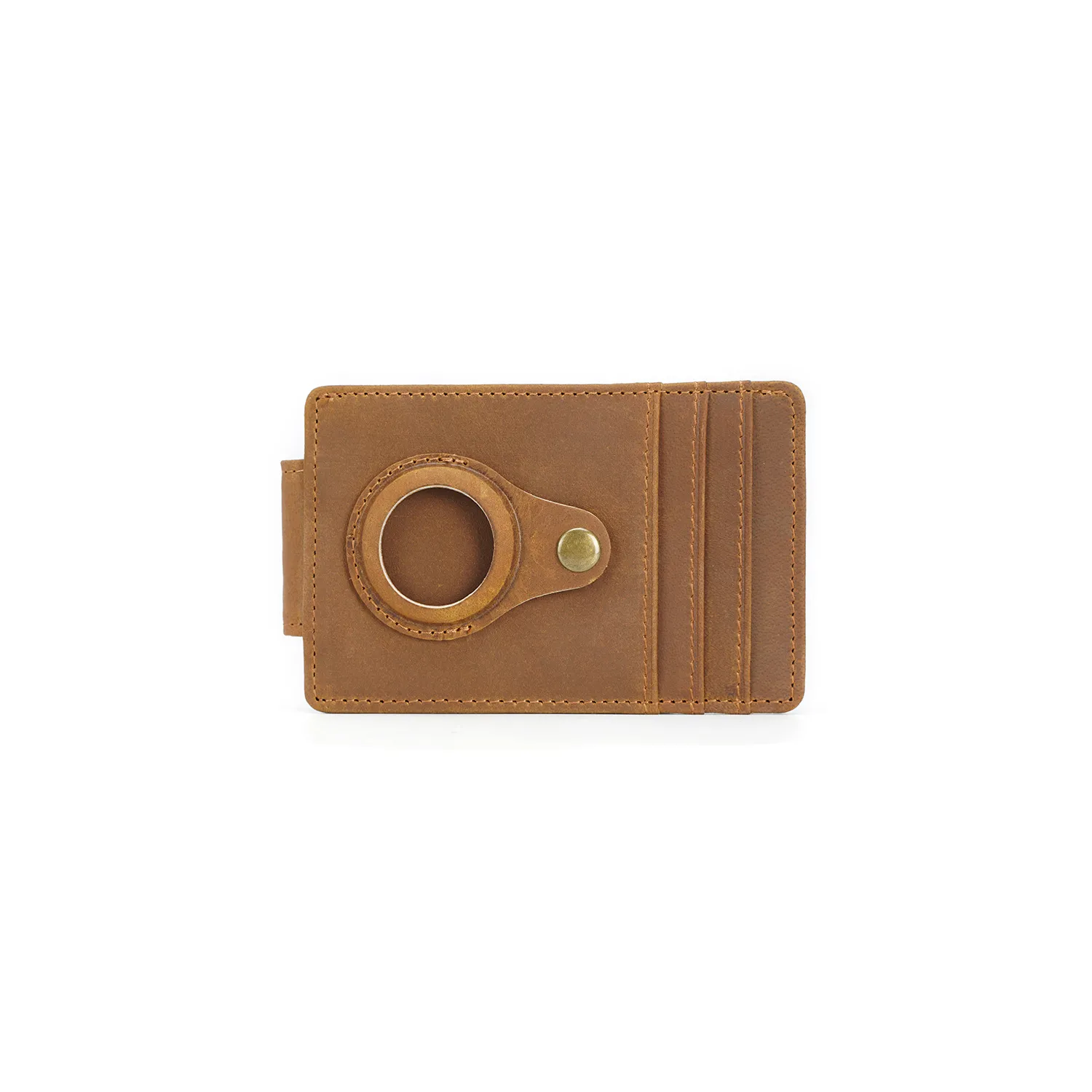 Genuine Leather Wallet With Airtag Holder 3