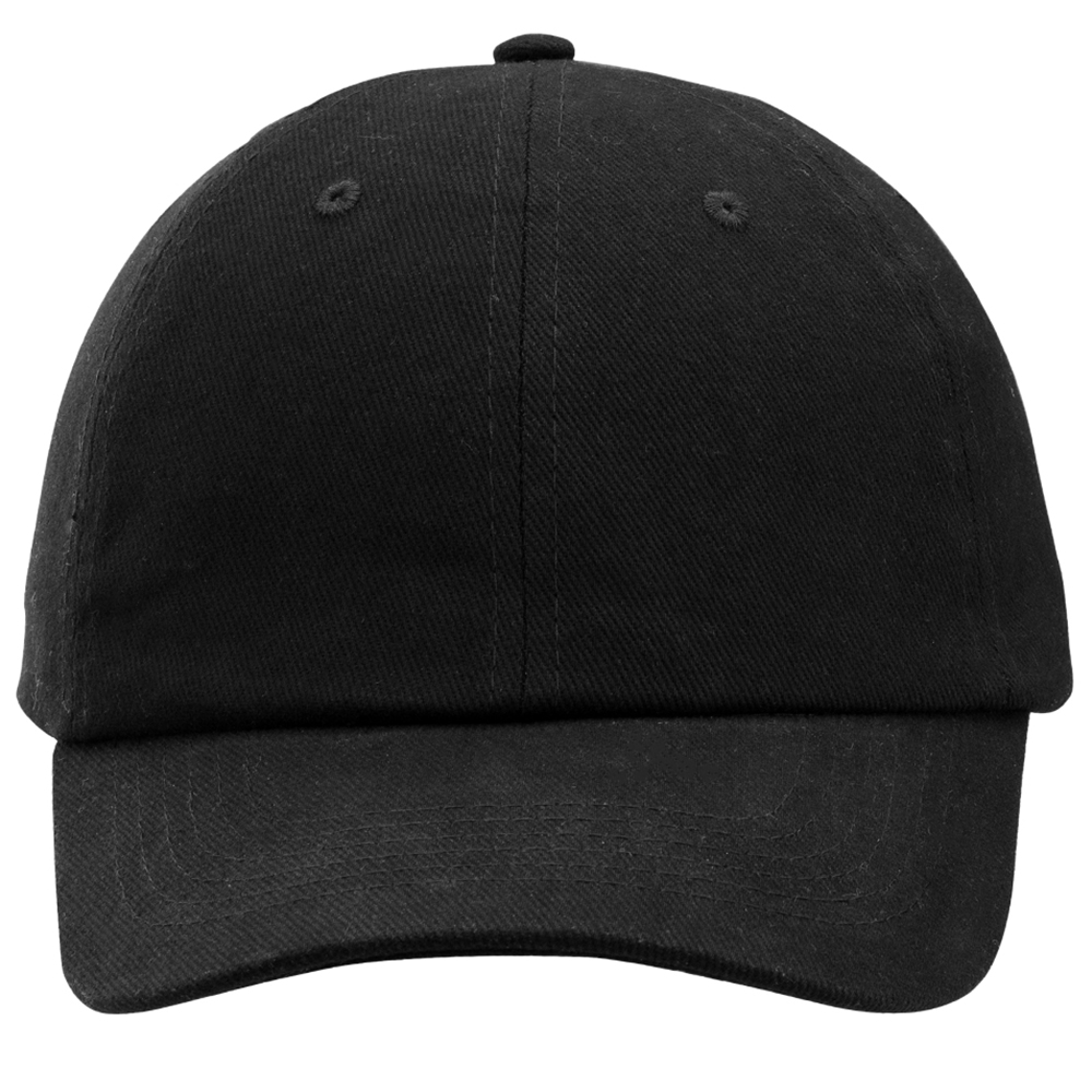 6 Panel Unconstructed Brushed Cotton Caps