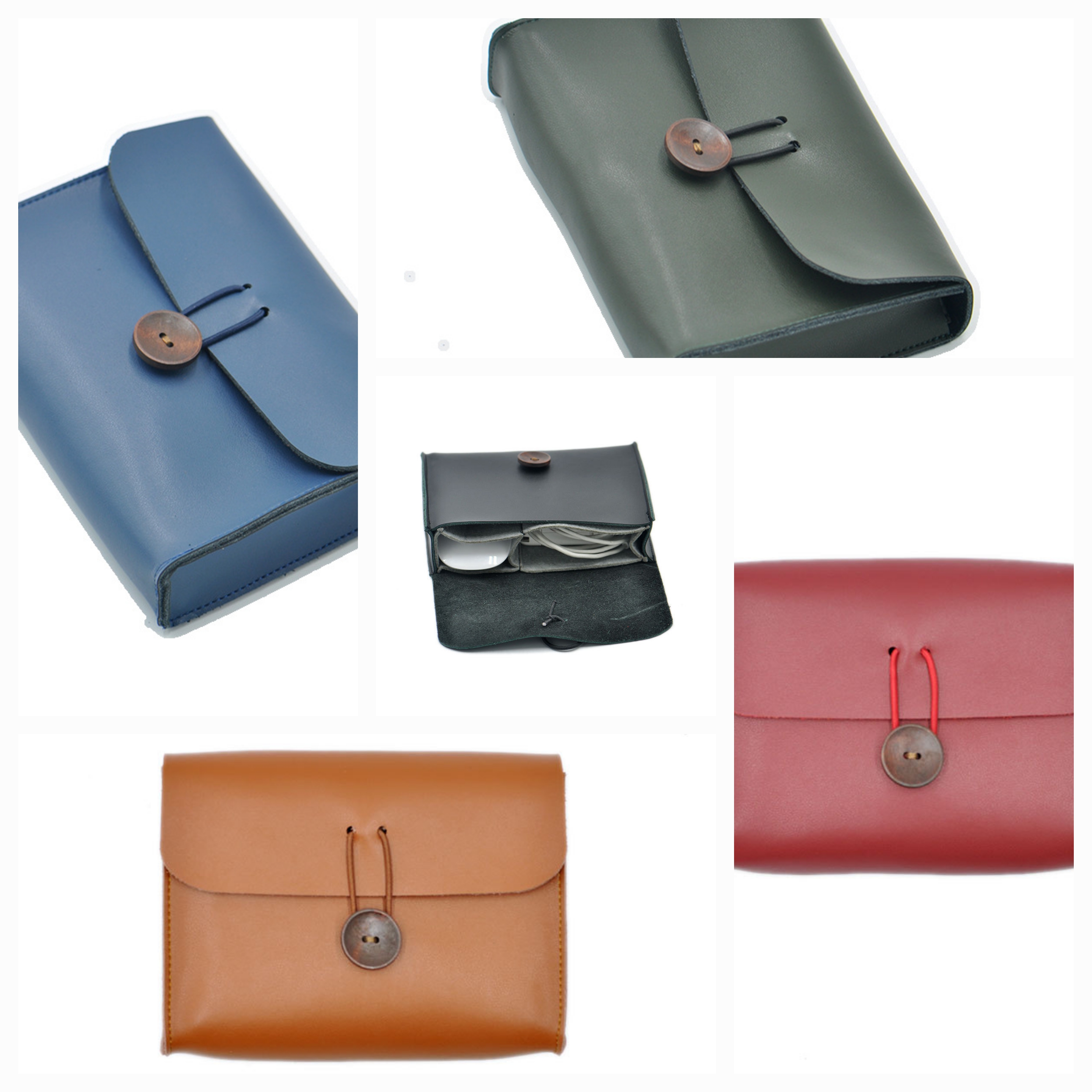 genuine leather charger storage bag 2