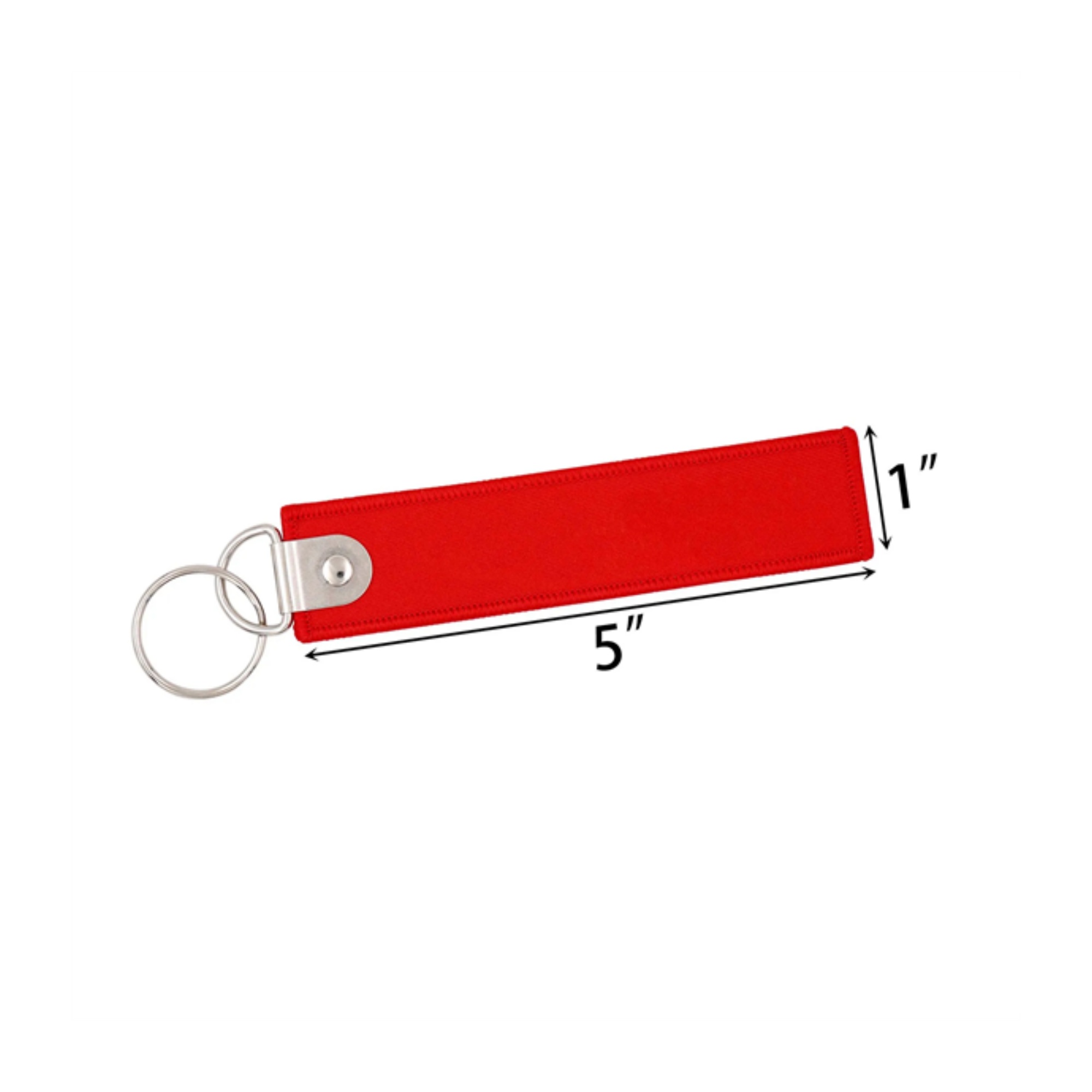 Embroidery Woven Strip Keychain Key Ring Anti-Lost 3