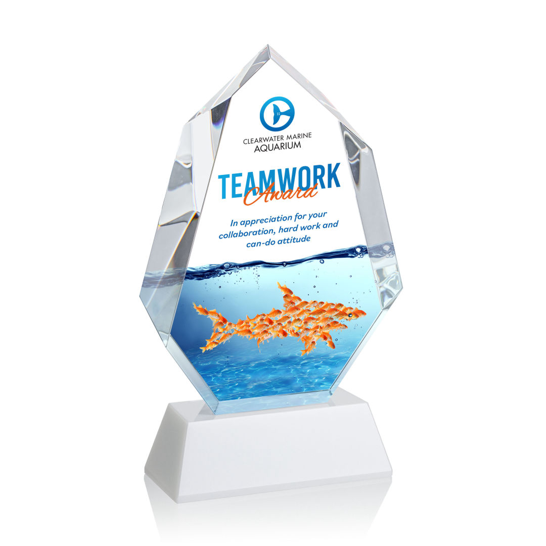 Norwood VividPrint™ Award on Newhaven Base - White 8