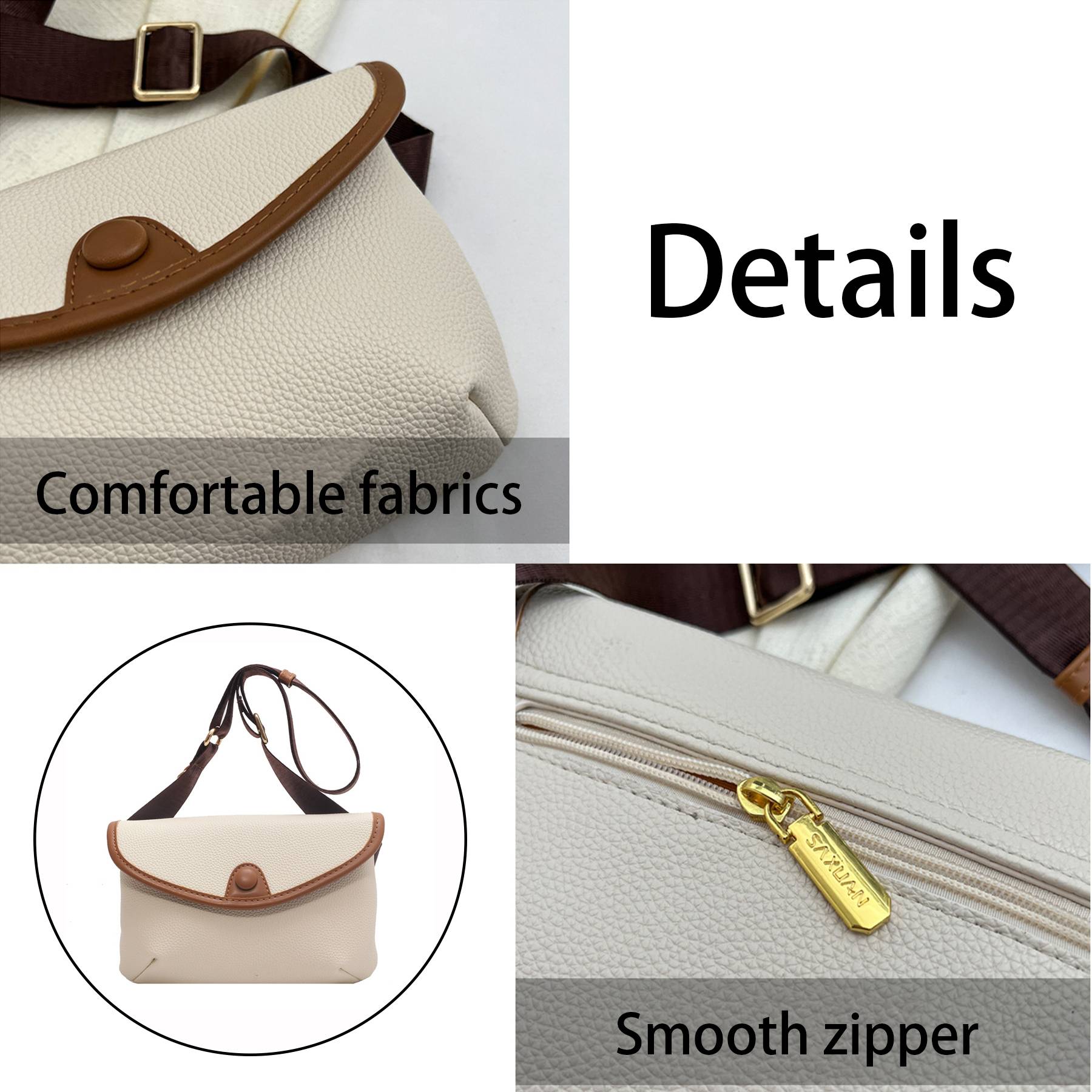 PU Stylish cross-body messenger bag 5