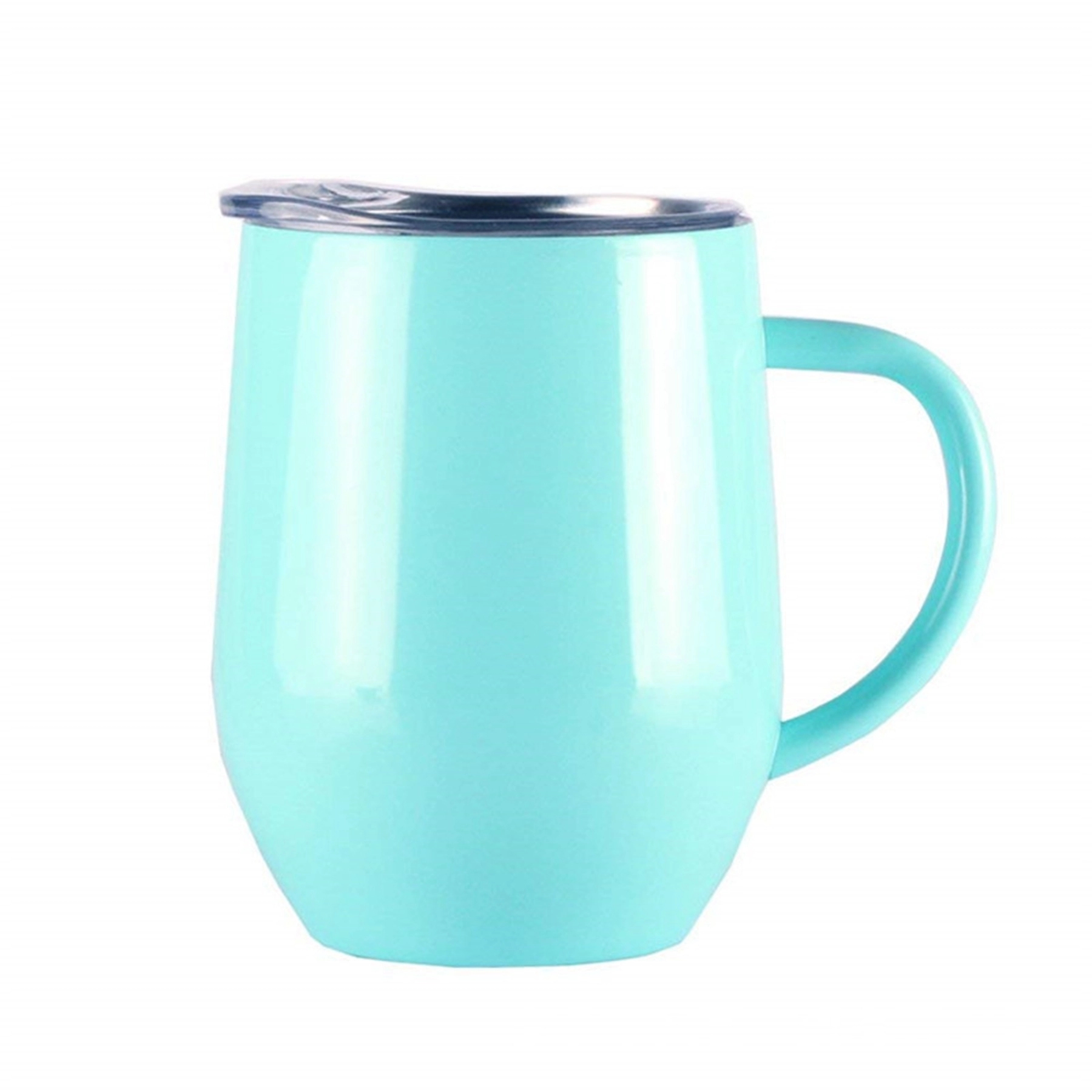 12oz Stainless Steel Mug with Lid and Handle 17