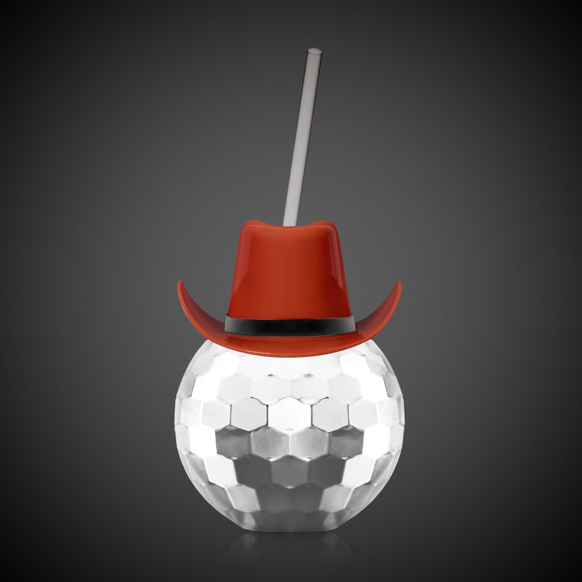Disco Ball Cup - Silver with Brown Hat(hat not assembled) 3