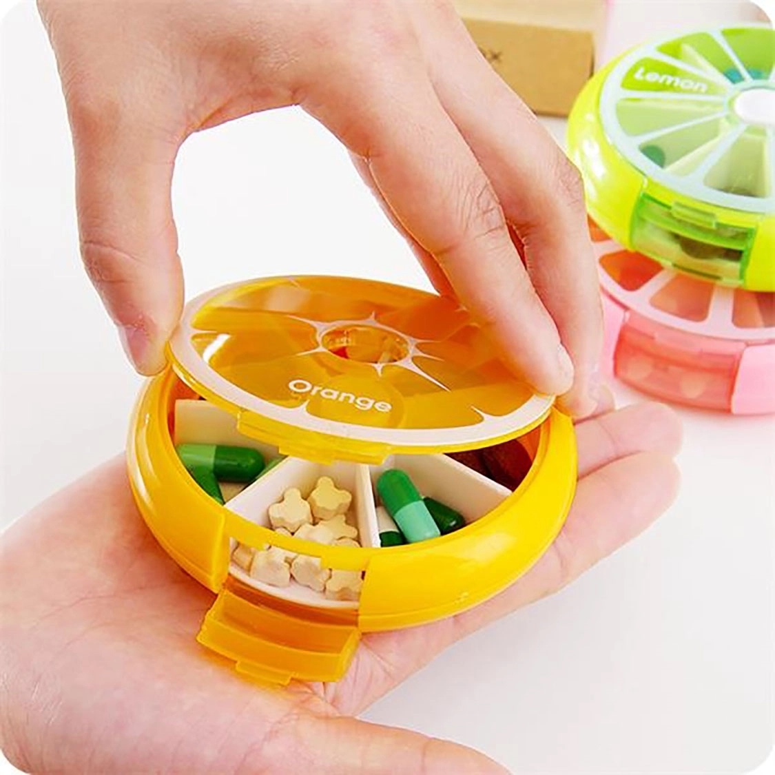 Portable Rotating 7 Day Weekly Pill Organizer 3