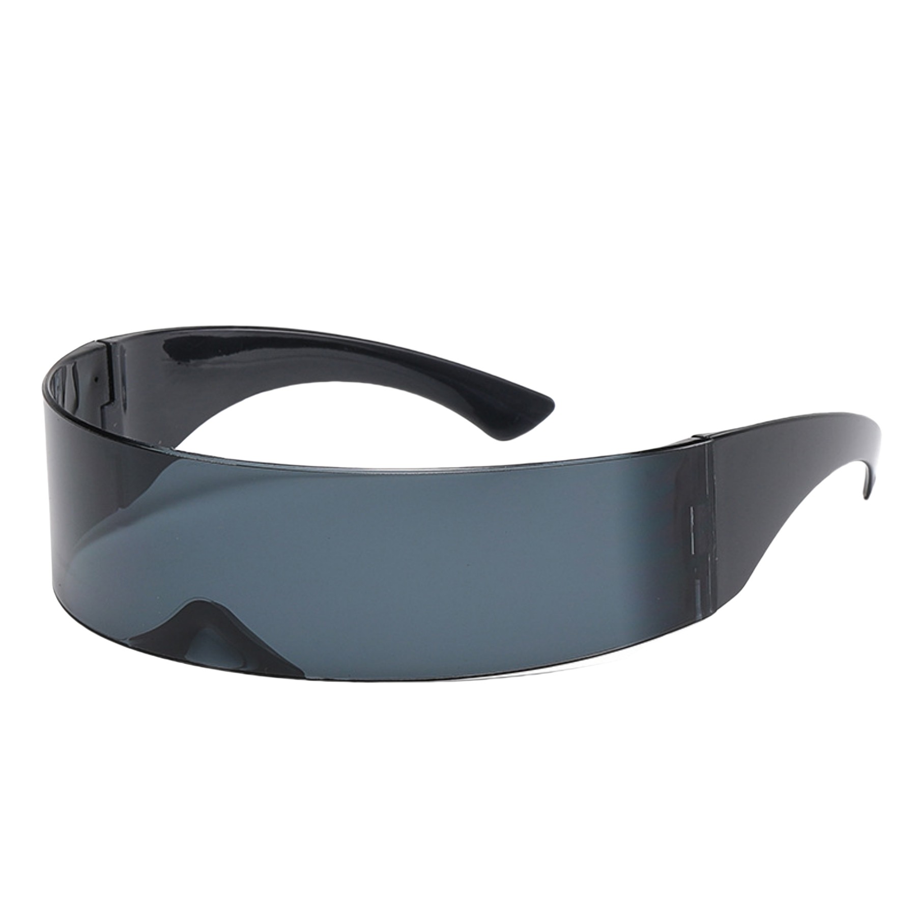 Monoblock Shield Mirrored Sunglasses 4