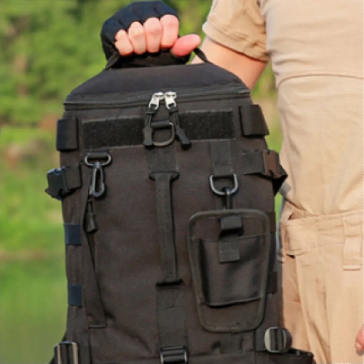 15L Tactical Fishing Backpack With Rod Holders 4