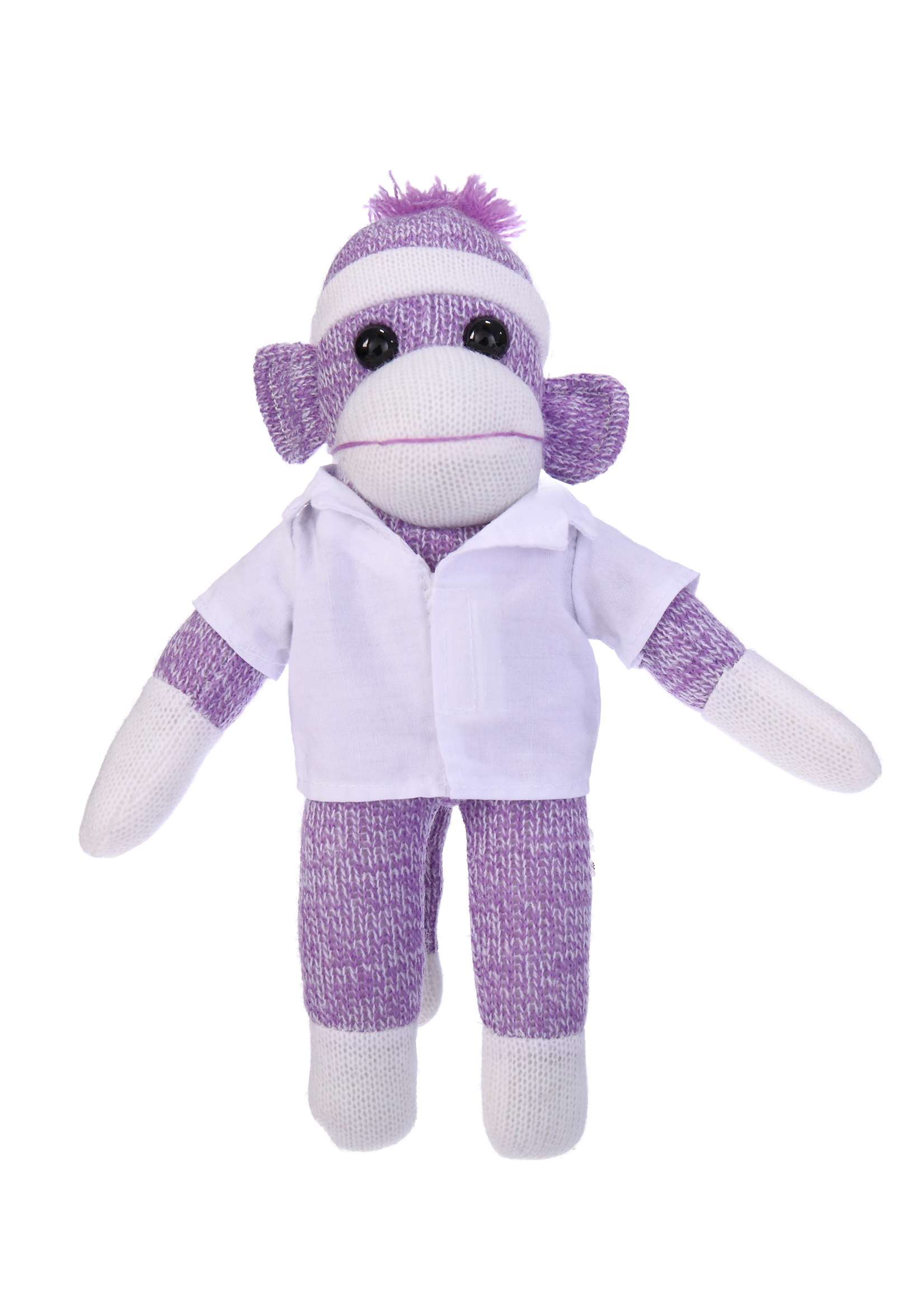 Purple Sock Monkey in Doctor Jacket