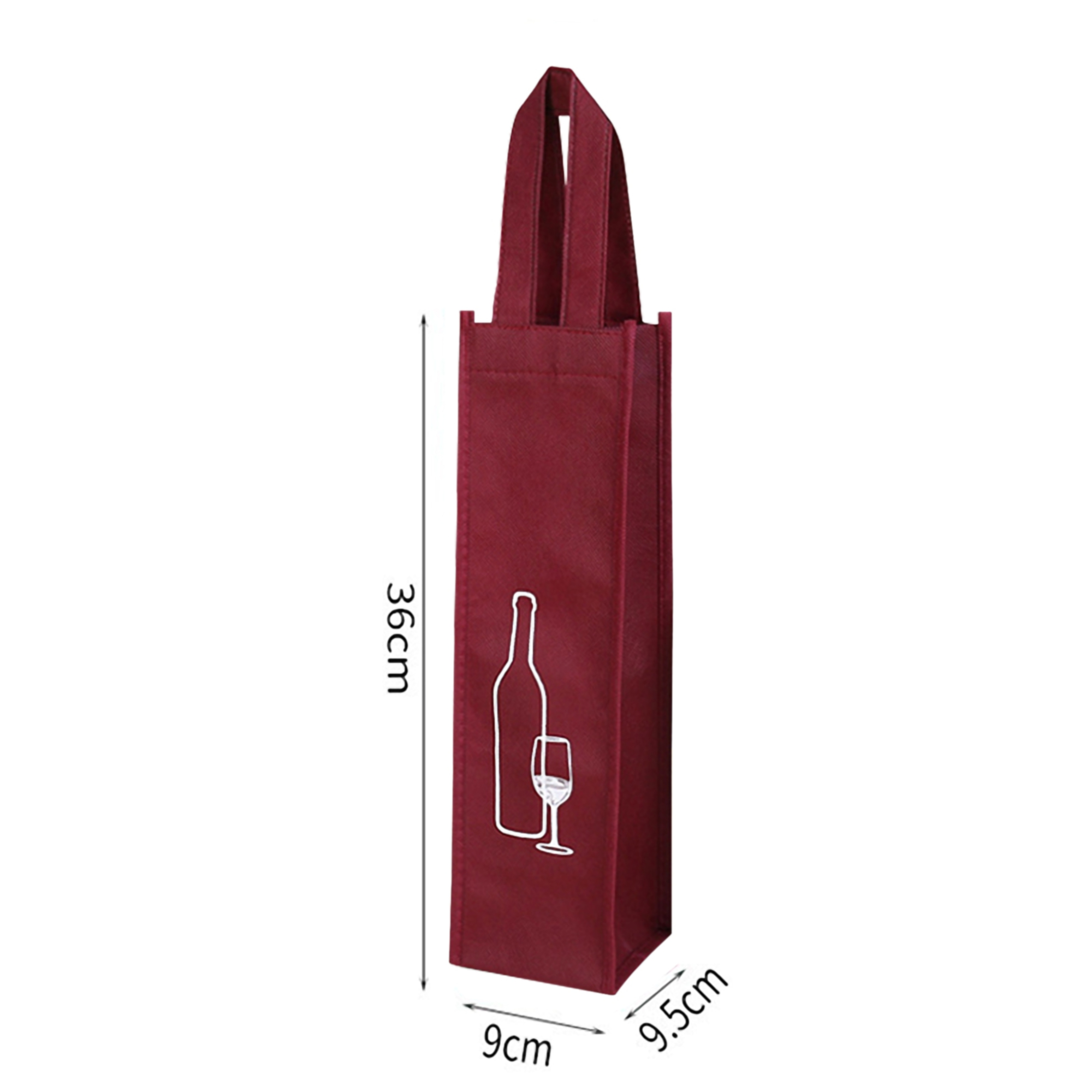 Single Bottle Wine Tote Bag - Non-Woven Fabric 2