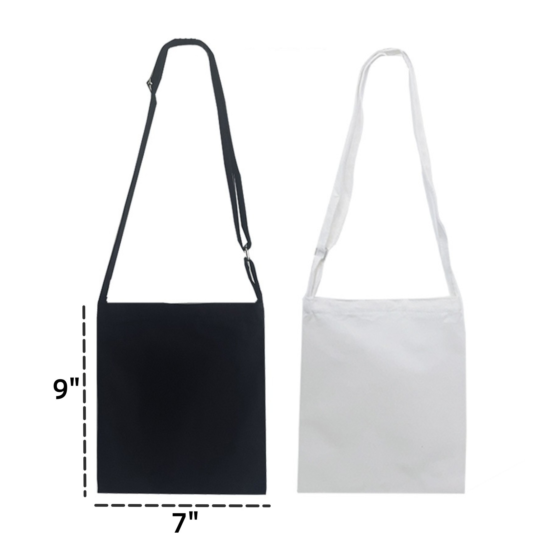 Personalized Blank Crossbody Canvas Bag 2