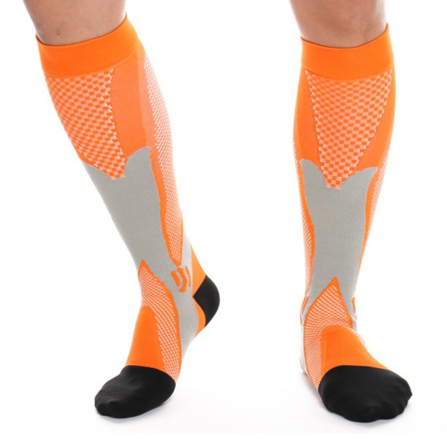 Cushioned knee high custom knit football socks, 144 needle 6
