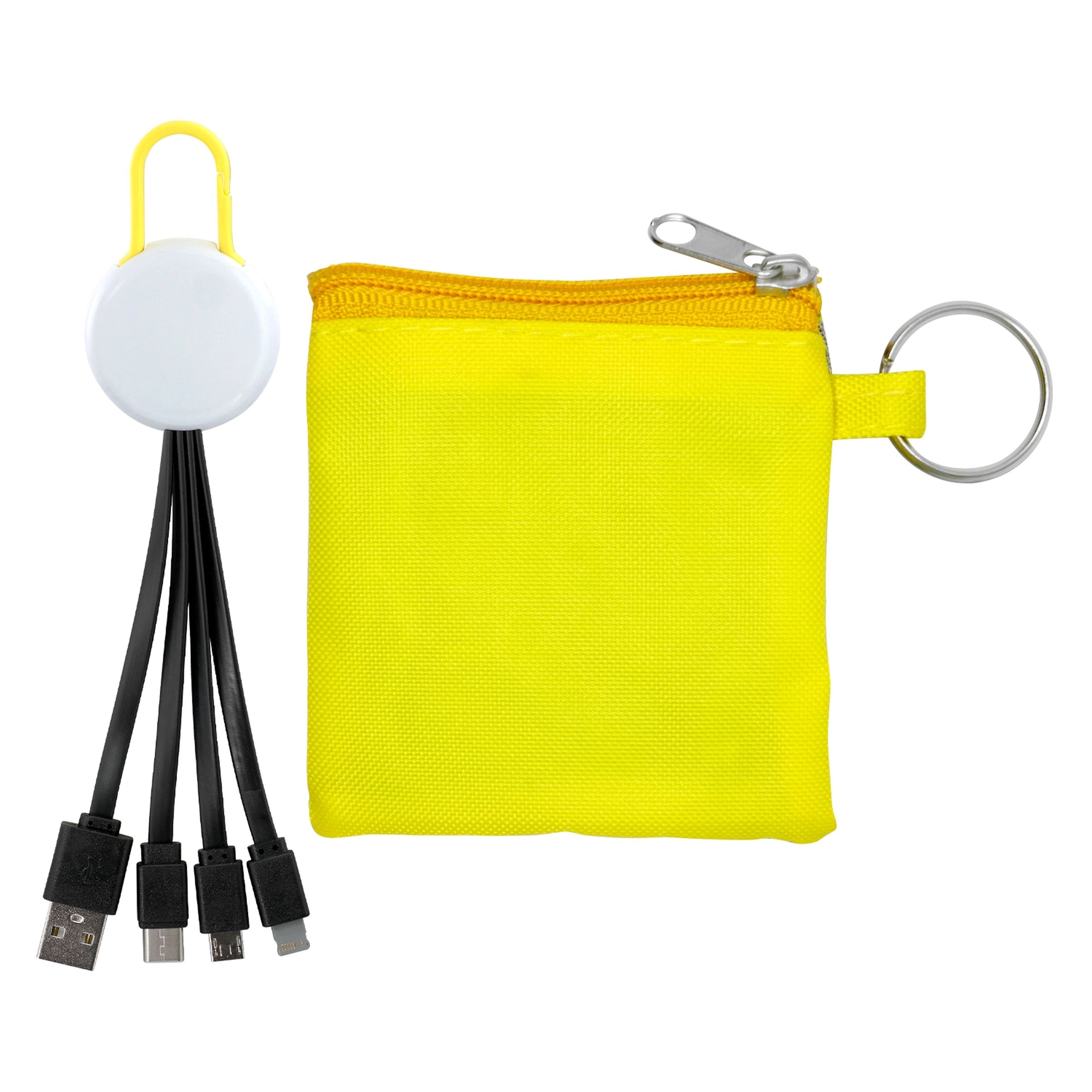 White Colorful Clip Cable Pouch Set 11