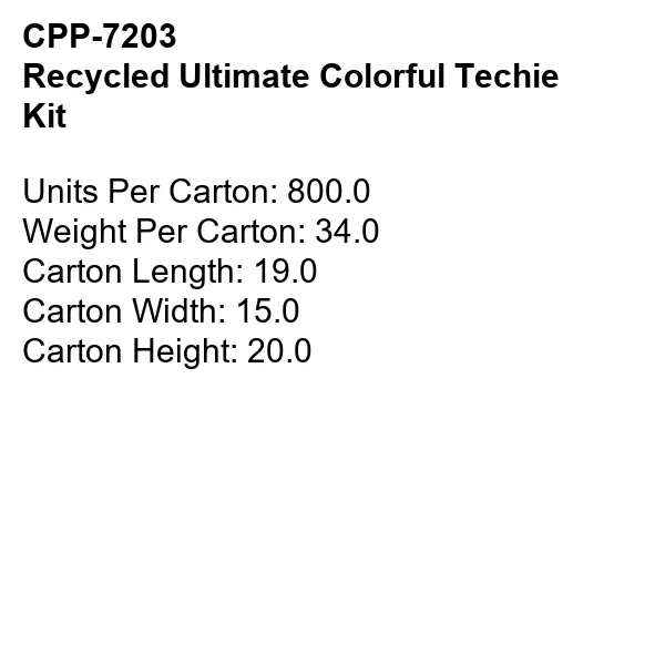 Recycled Ultimate Colorful Techie Kit 7
