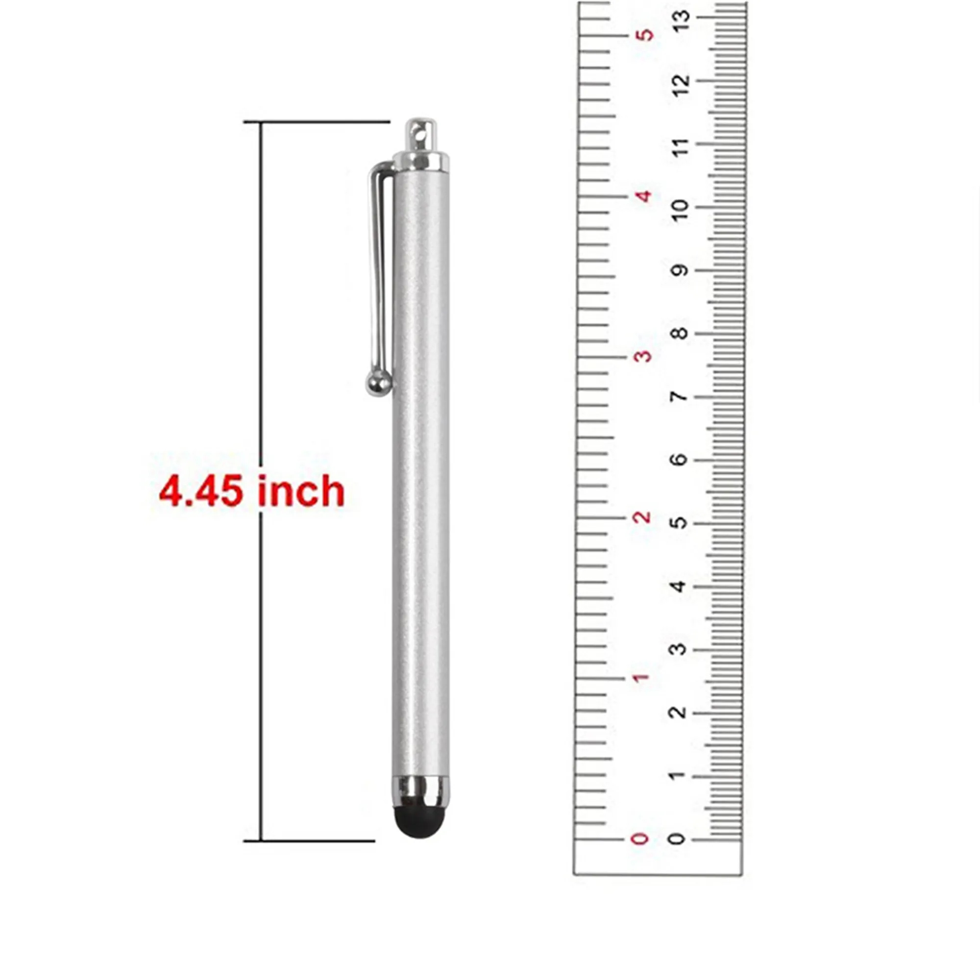 Custom Logo Touch Screen Stylus  Pen with Rope Hole 2
