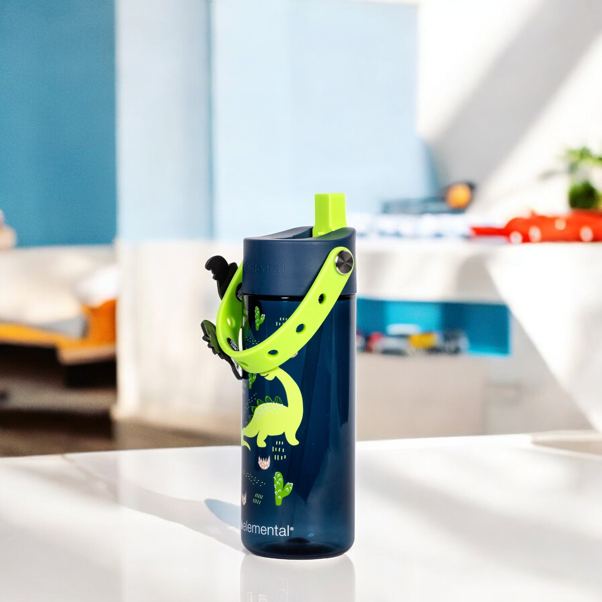 Elemental® Splash Charm 18oz Tritan Water Bottle - with Drinking Spout and Straw 3