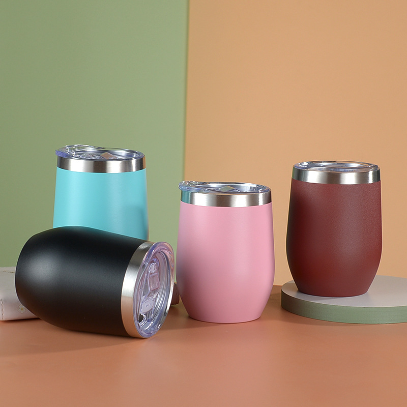 12oz Stemless Wine Tumbler with Lid 4