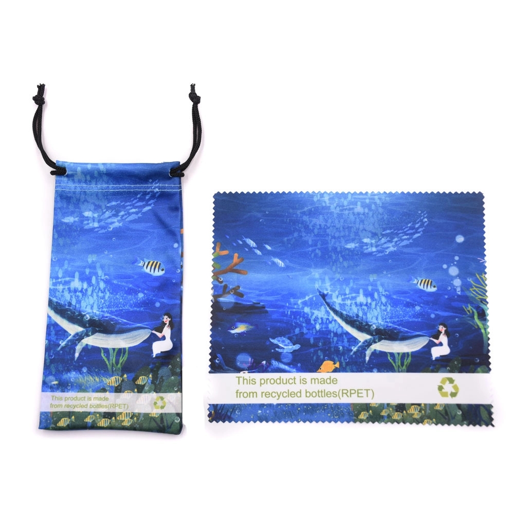 Microfiber Sunglass Pouch and Cloth Set 2