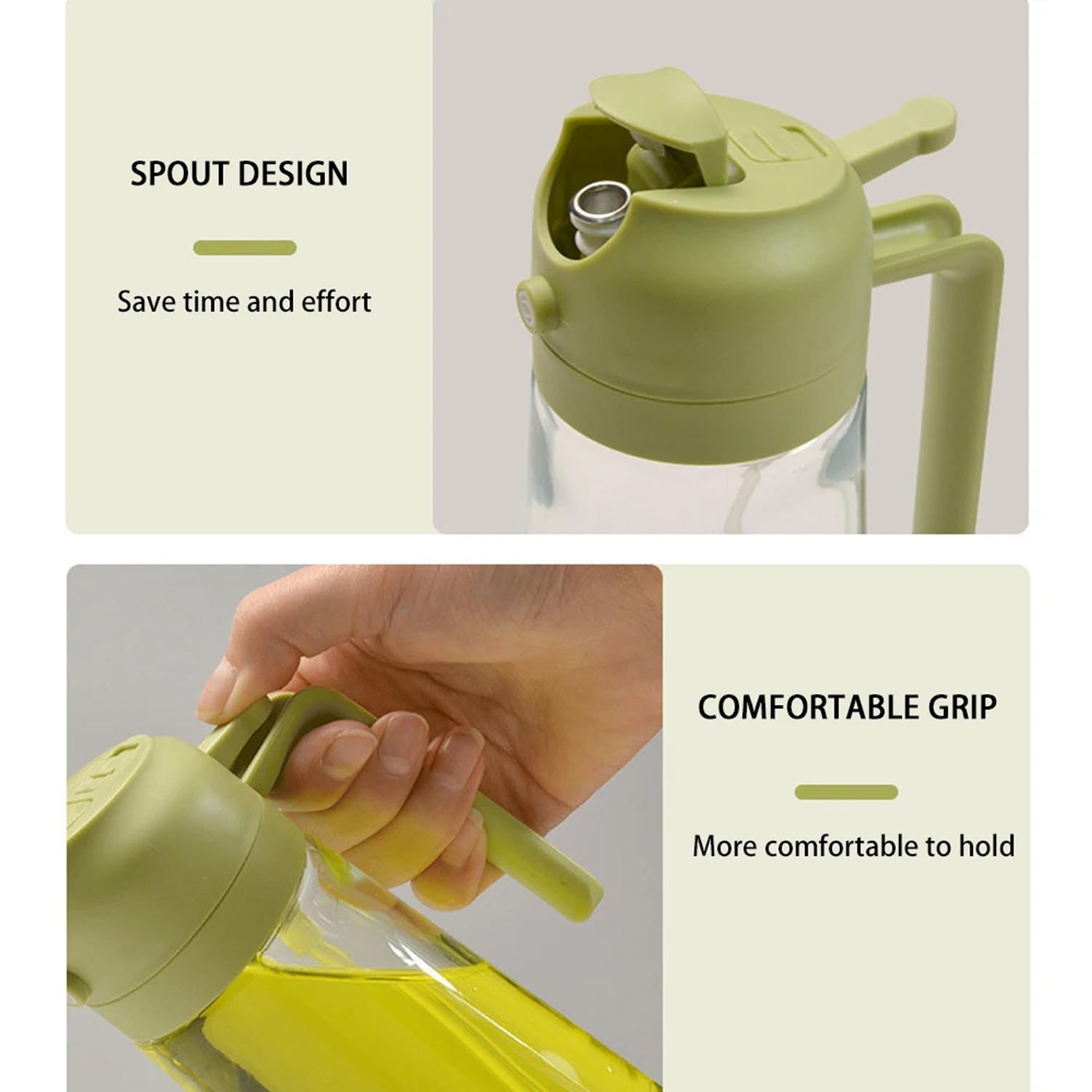 16oz Olive Oil Dispenser Dual-Purpose Camping BBQ Bottle 4