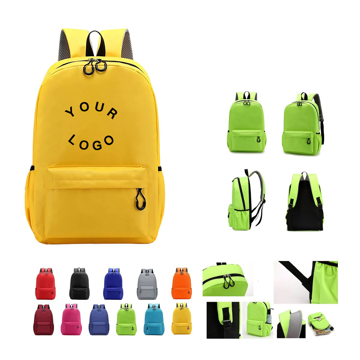 School Bag with Polyester Lining and Spacious Storage 2