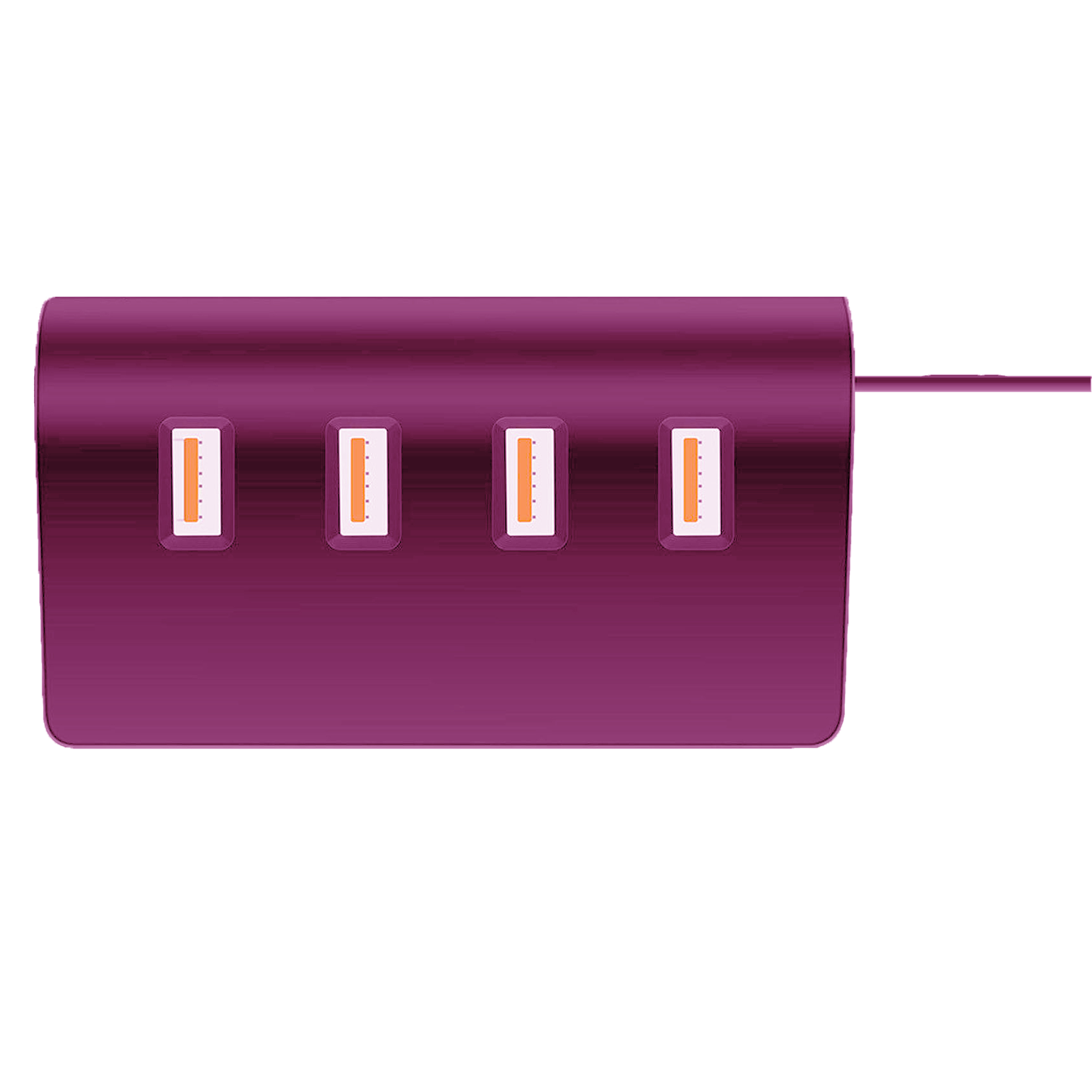 Aluminum Alloy Compact Usb 3.0 Hub With 4 Ports And High-Speed Connectivity 4