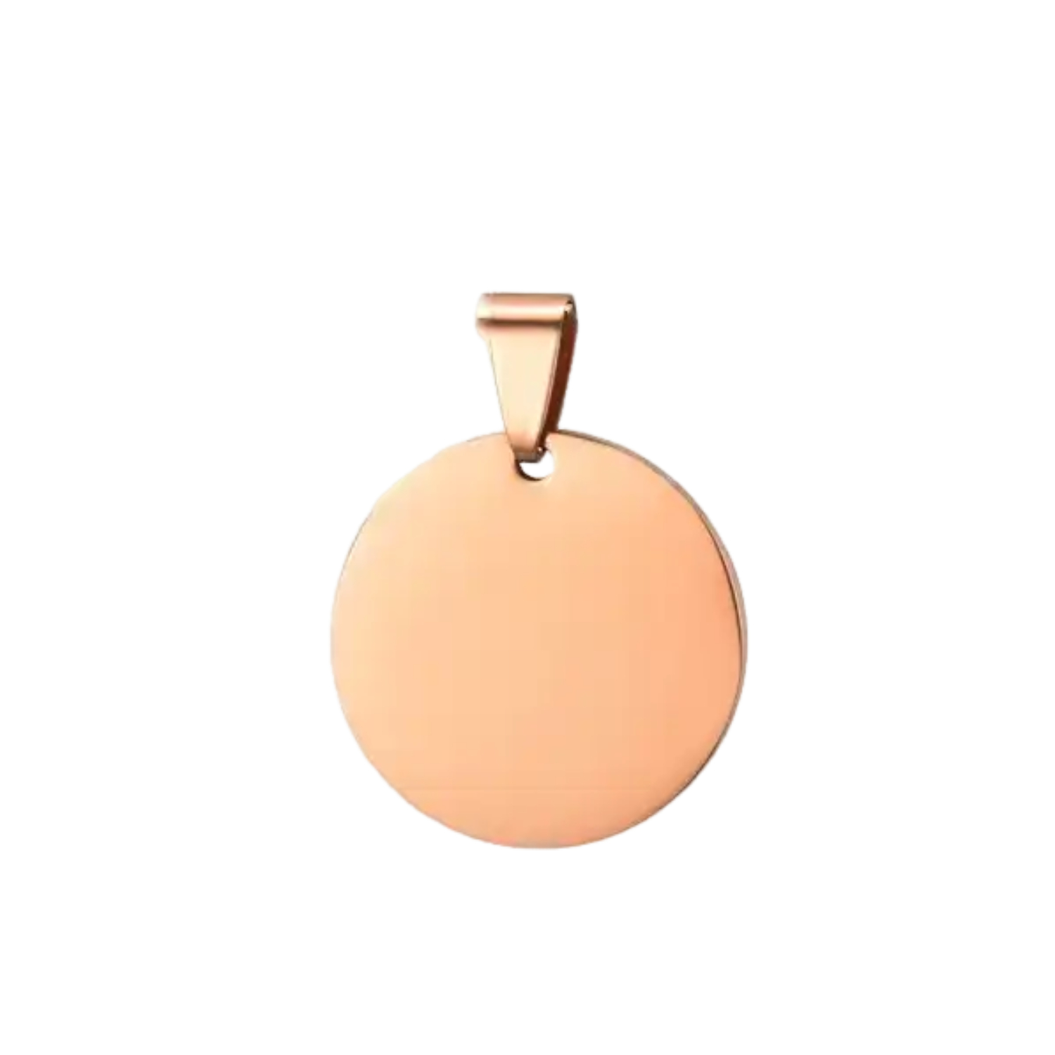 Round Design Stainless Steel Pet Tag 4