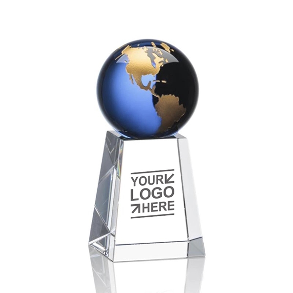 Standing globe crystal awards 2