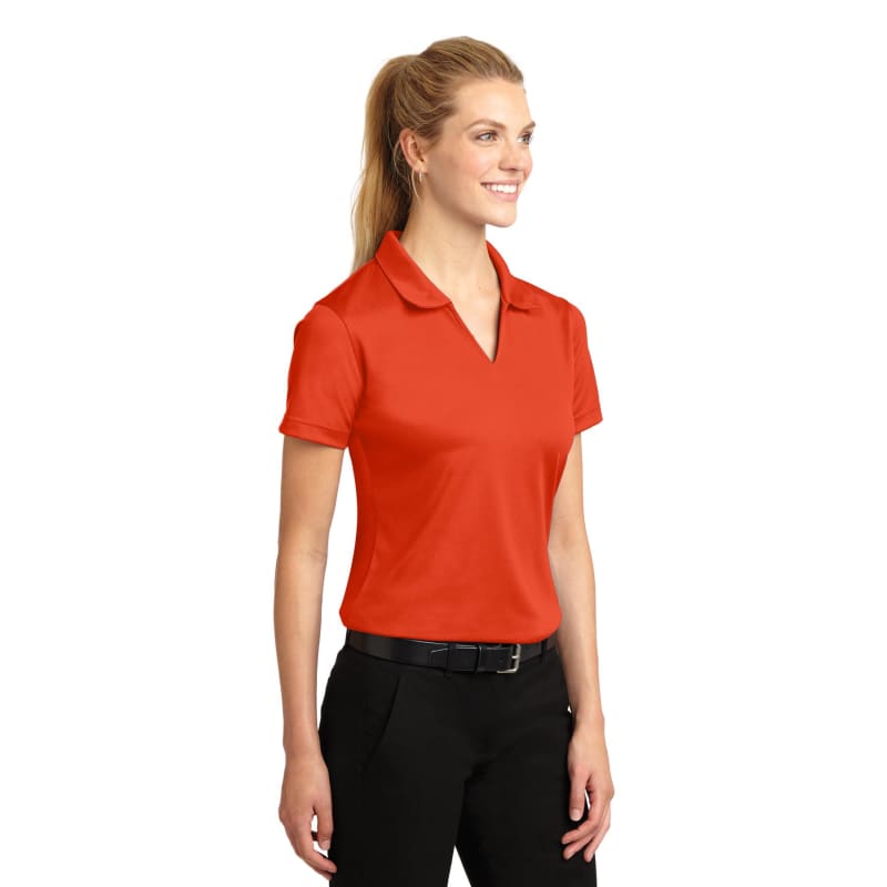 Sport-Tek Women's Dri-Mesh V-Neck Polo. 8