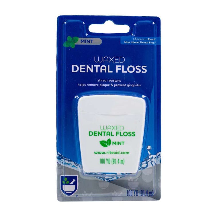 Waxed Mint Dental Floss -100 Yards