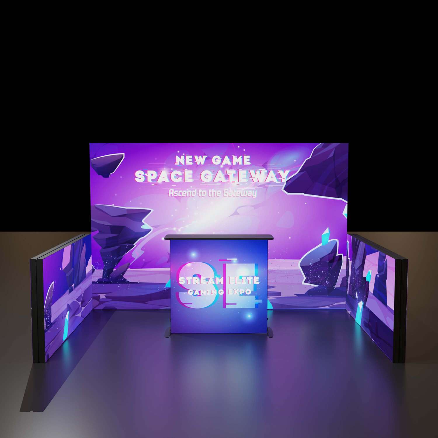 8'H Astra Modular Booth Kit 1 6
