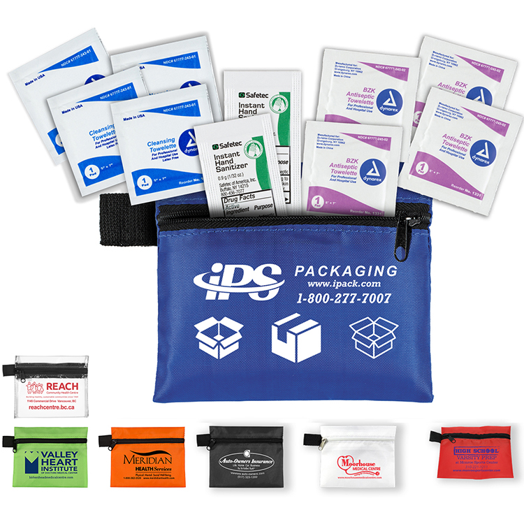 "Pallas" 10 Piece Healthy Antiseptic Pack in Zipper Pouch 10