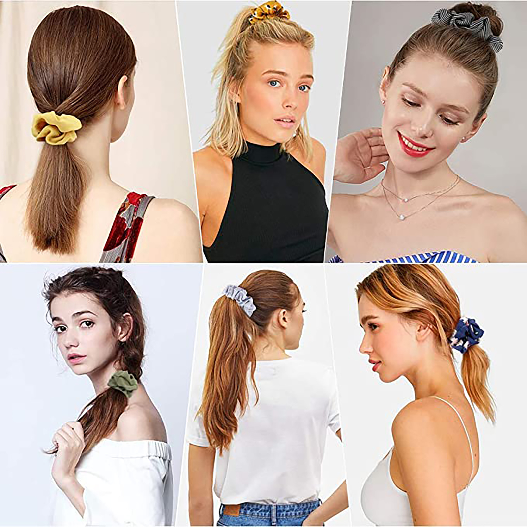 Scrunchies Chiffon Elastic Hair Ties/Bands/Bandana for Women 3
