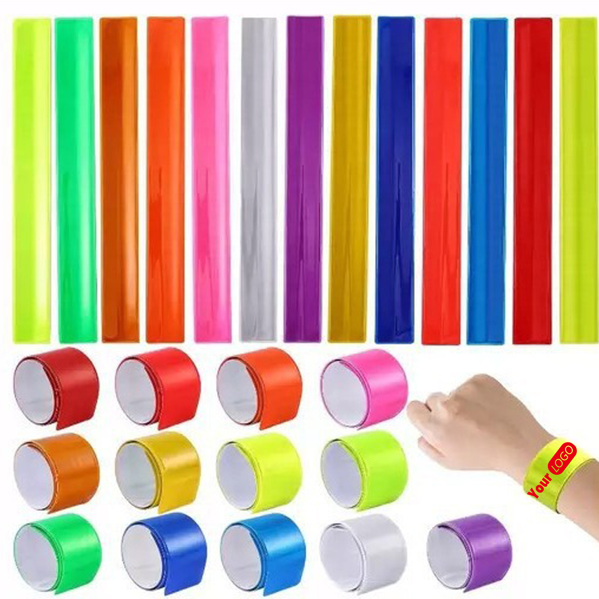 Reflective PVC Slap Wristband 2