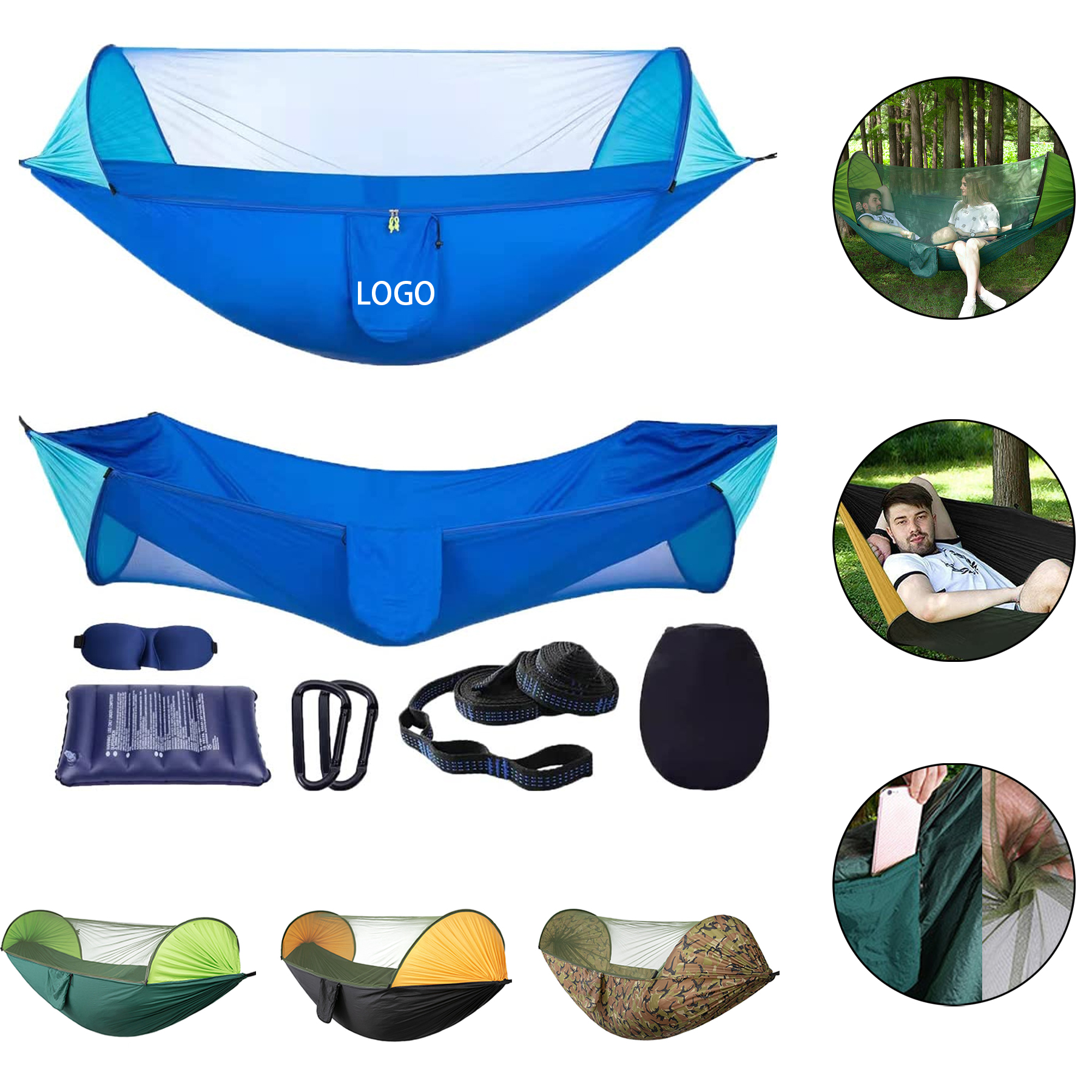 Outdoor Camping Hammock with Net 3