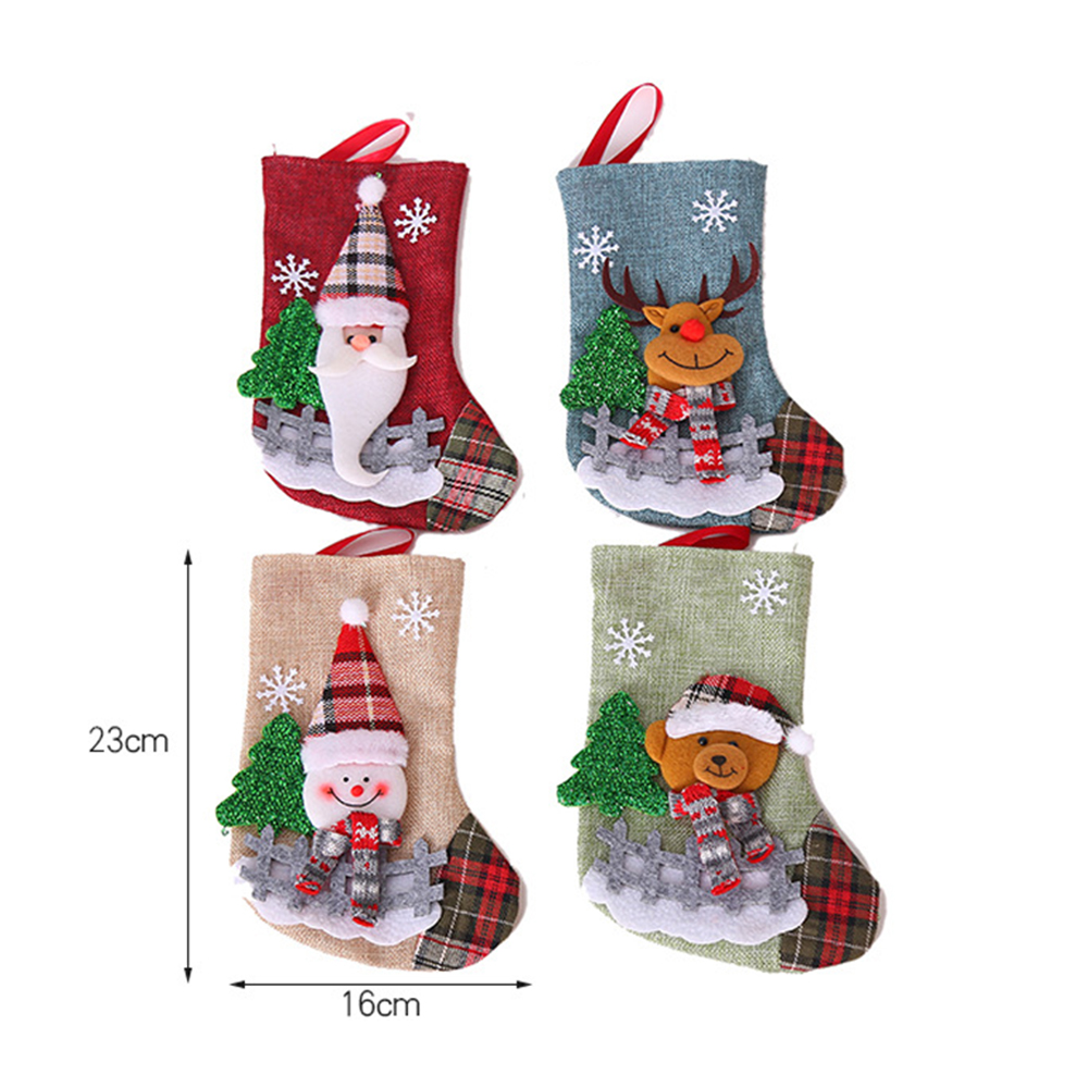 Small Christmas Candy Sock Gift Bag 5