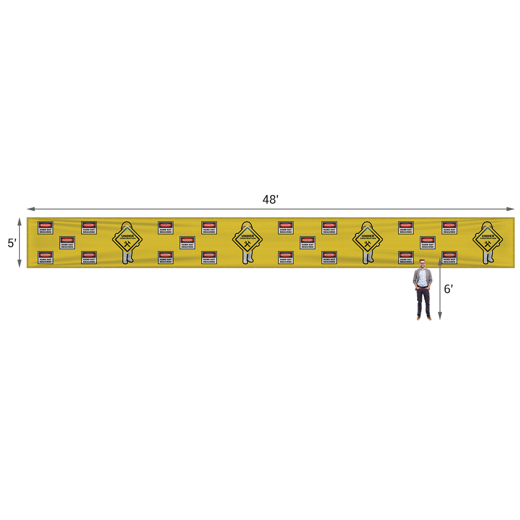 5' x 48' Premium Polyester Mesh Banner 4