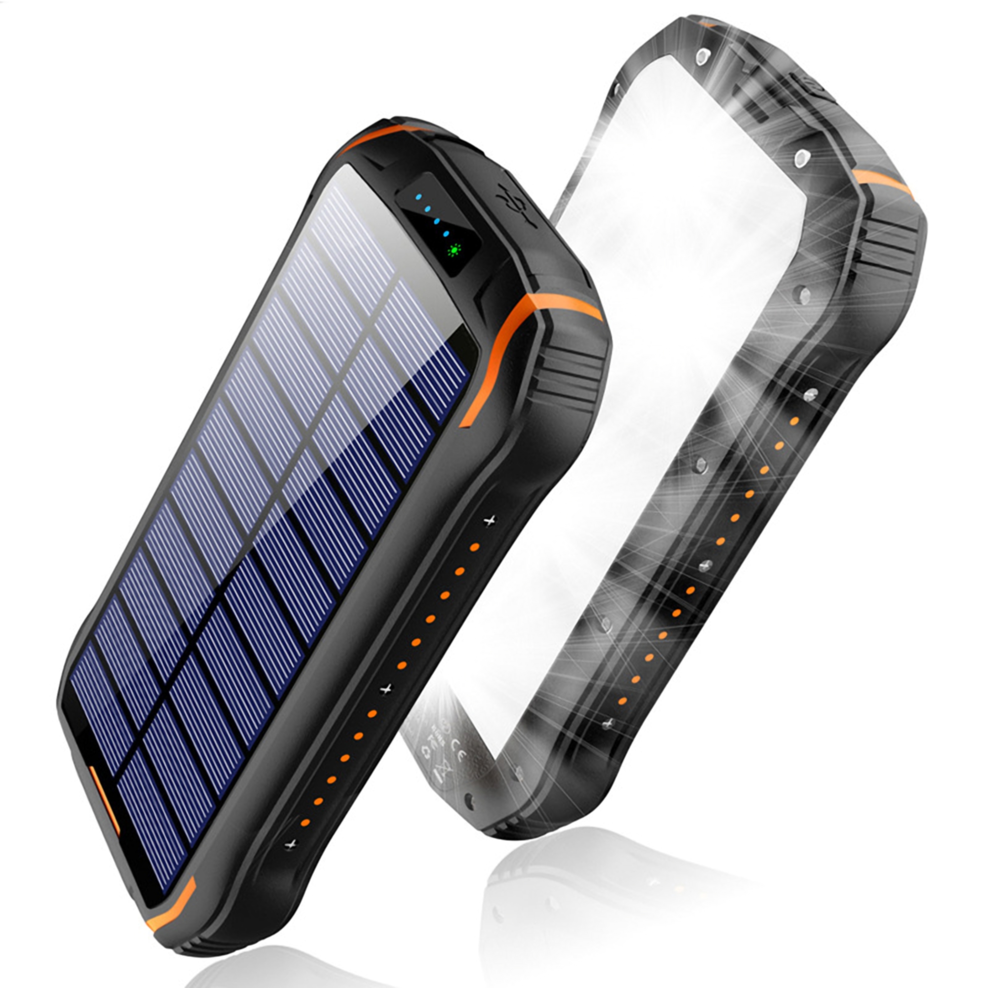 20000mAh Solar Power Bank w/LED Flashlight 3