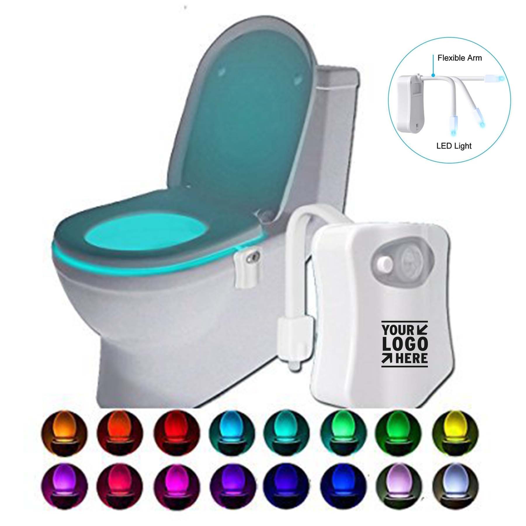 Motion Sensor Activated LED Lamp Original Toilet Night Light 2