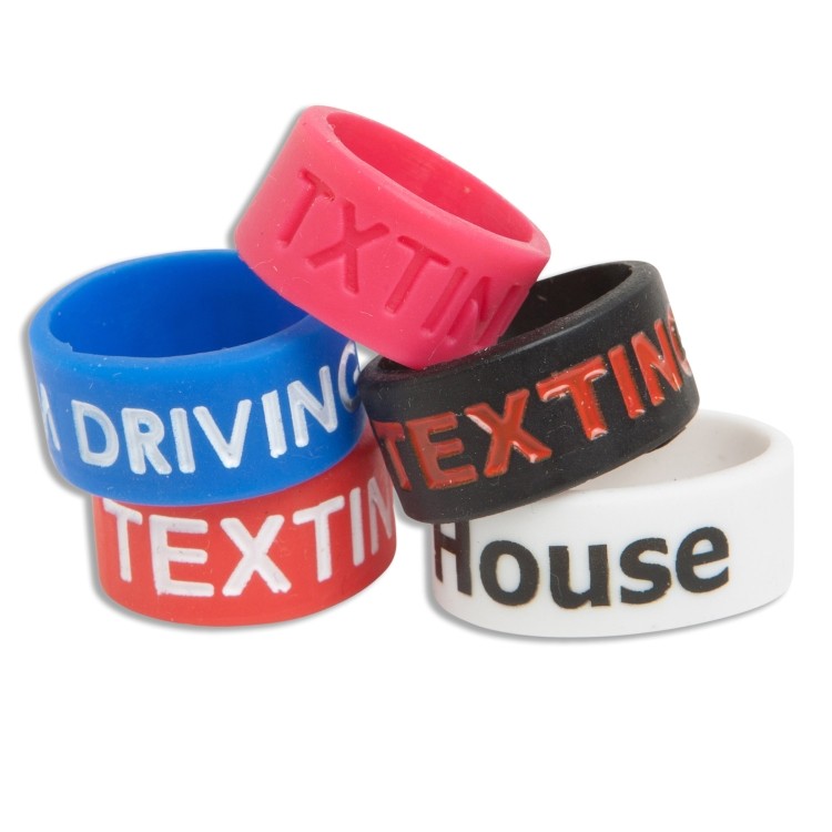 Silicone Thumb Rings Debossed or Embossed