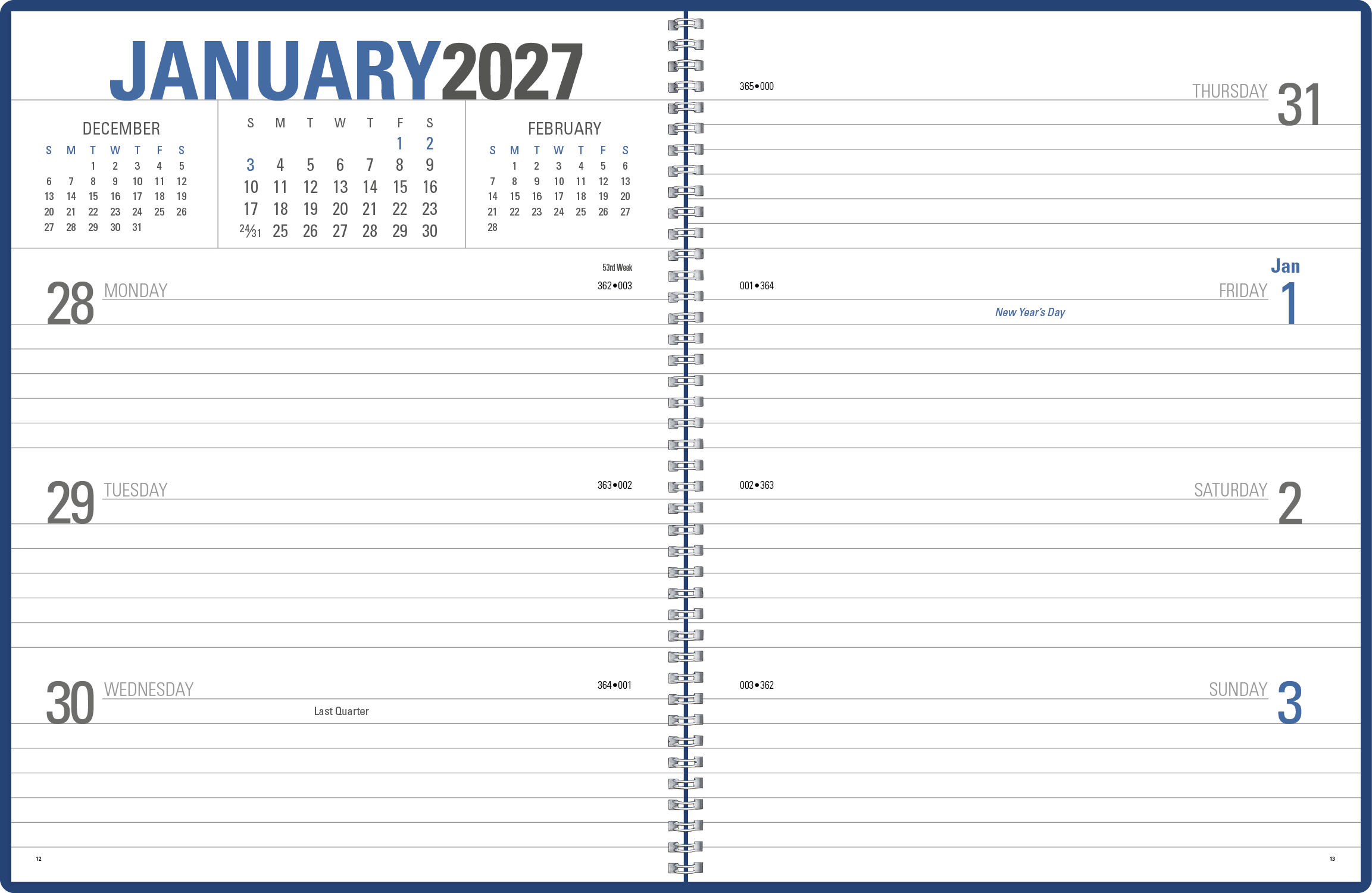 Triumph® Calendars Classic Weekly Planner 59