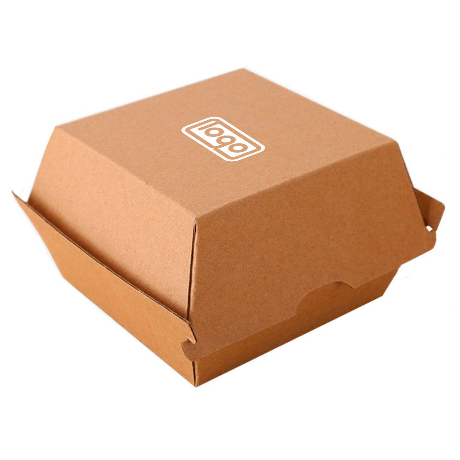Custom Disposable Kraft Paper Burger Box 8