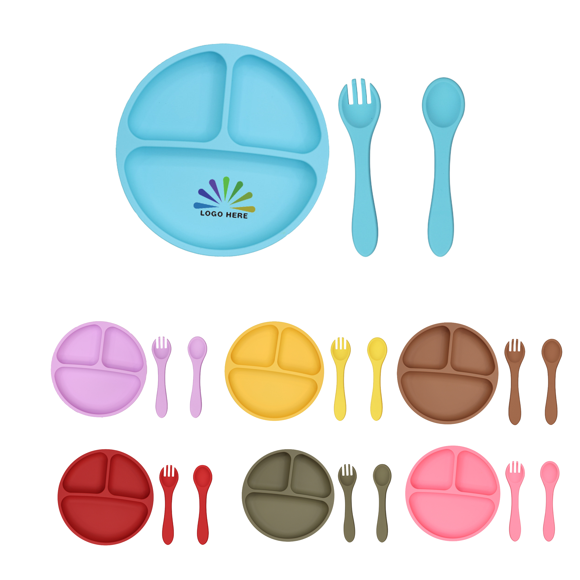 Silicone Baby Food Bowl With Suction Cup 2