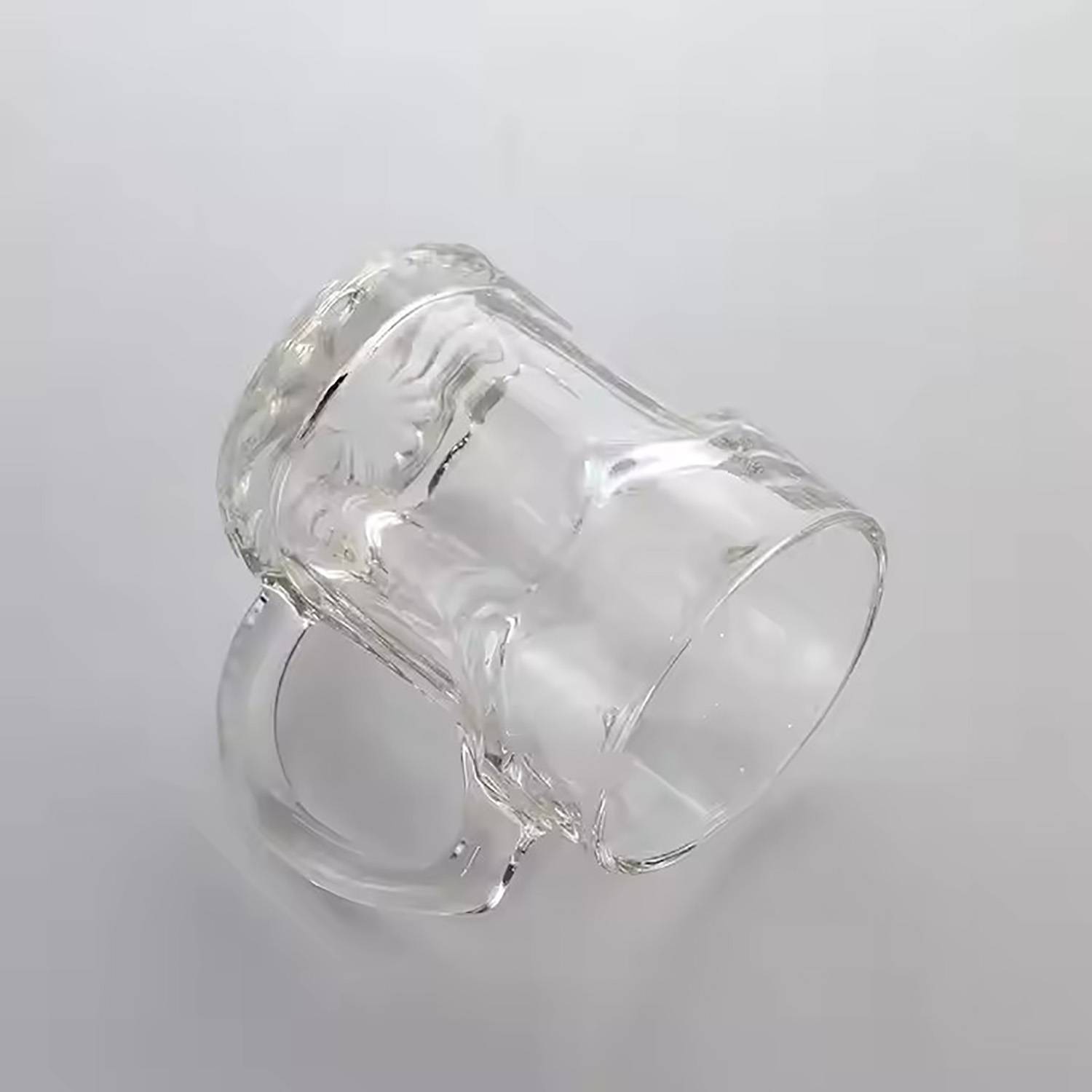 17oz Classic Thick Glass Mug w/ Handle 2
