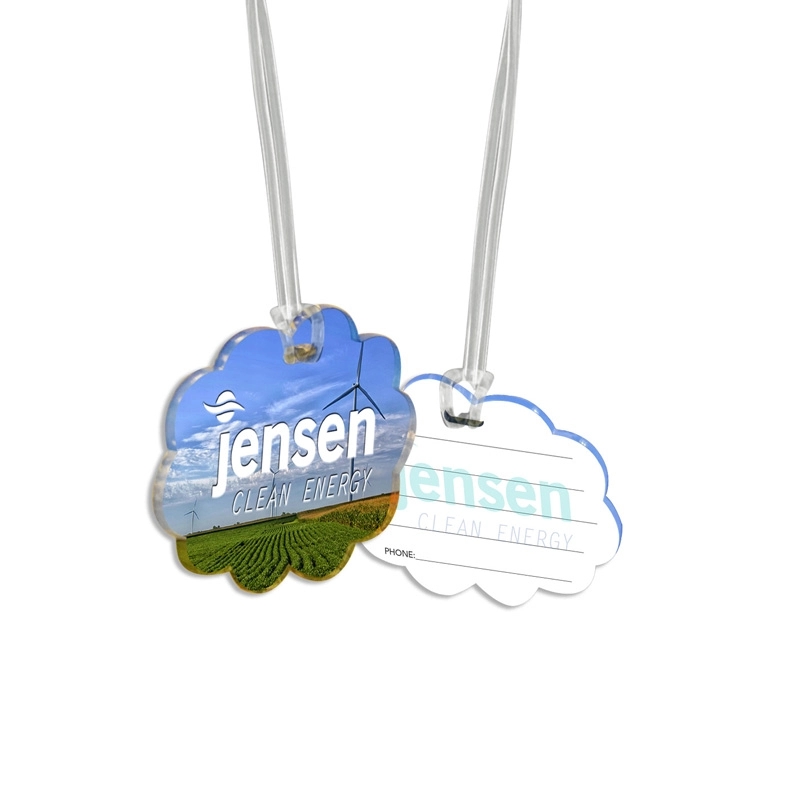 Custom 1/8" Acrylic Write-On Luggage Bag Tag 5